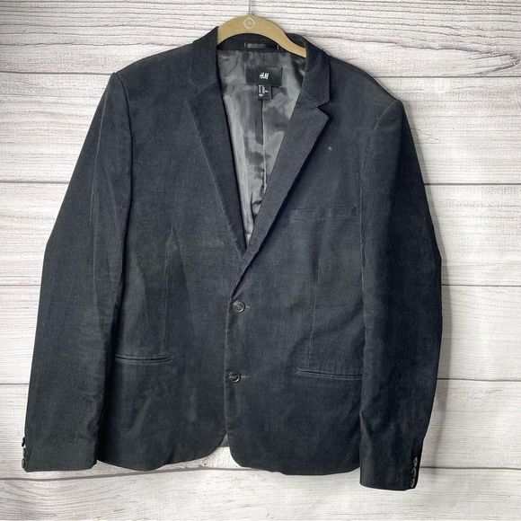H&M Other - 🍄 3 for $30 H&M Corduroy Black Blazer size 44R